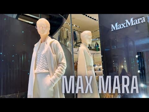 Milano Windows 🇮🇹 | Max Mara Luxury Window Display Milan 2025 | Italian Fashion Elegance