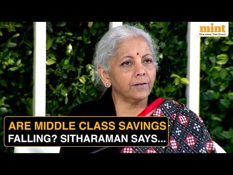 FM Nirmala Sitharaman Reveals 'New Destinations' Of Middle Class Savings | HTLS 2025