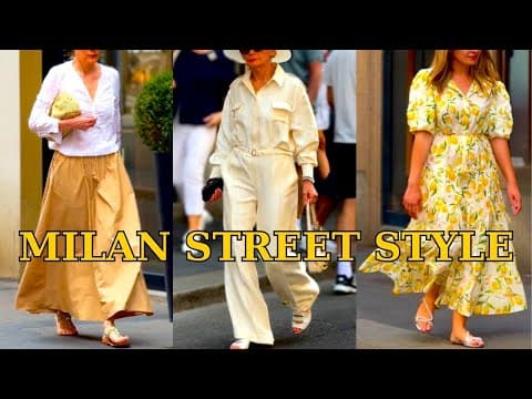 Milan Street Style 2025 – Effortless, Stylish & Trendy Outfits: What People Are Wearing This Summer