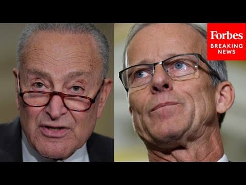 'This Isn't A Political Game': John Thune Tears Into Schumer For His Quote On Government Shutdown