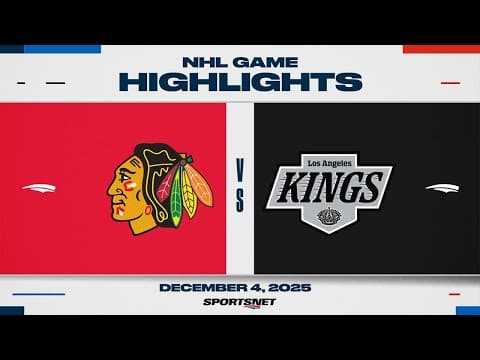 NHL Highlights | Blackhawks vs. Kings - December 4, 2025