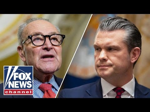 Schumer fires BACK at Hegseth's 'unsatisfying' briefing on drug boat strikes