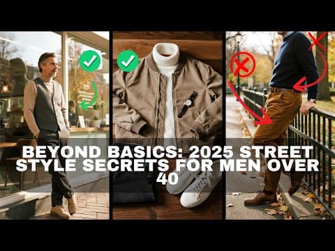 Beyond Basics: 2025 Street Style Secrets For Men Over 40