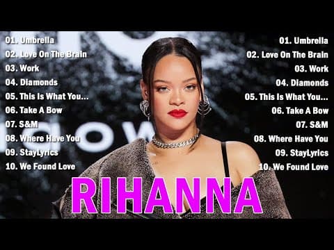 Rihanna Greatest Hits Full Album - Top 10 Best Songs of Rihanna Playlist 2025
