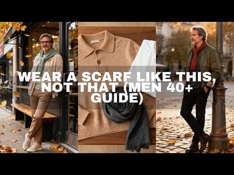 Wear a Scarf Like THIS, Not THAT (Men 40+ Guide)
