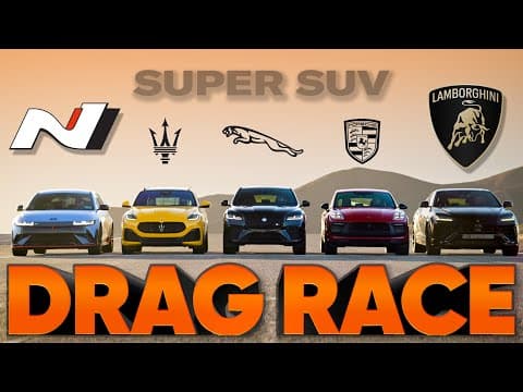 Ioniq 5 N v Urus Performante v Macan GTS v F-Pace SVR v Grecale Trofeo — Cammisa Ultimate Drag Race