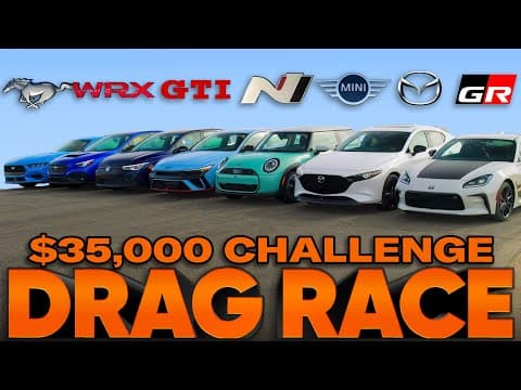 We Race Every Quick Car Under $35,000 — Jason Cammisa Ultimate Drag Race Replay