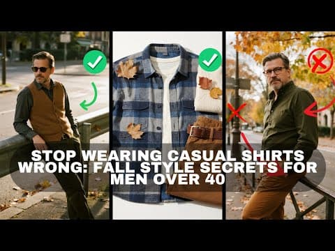 Stop Wearing Casual Shirts WRONG: Fall Style Secrets for Men Over 40