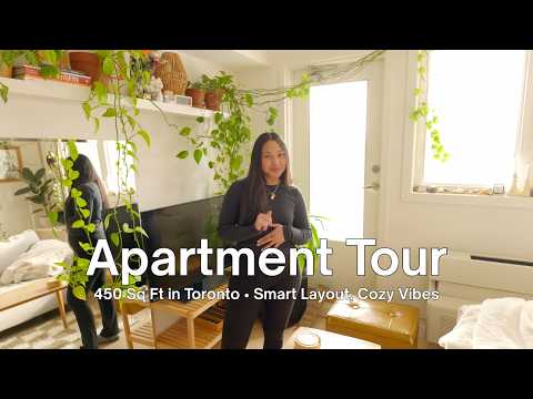 Touring a 450 Sq Ft Toronto Apartment in a Historic Walk-Up Building