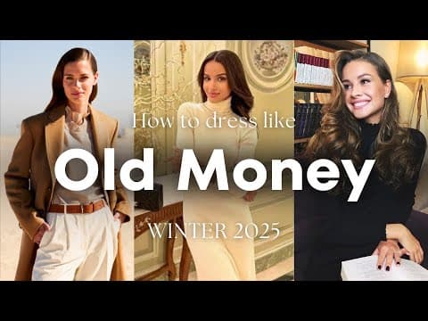 How to look expensive in WINTER 2025 — 5 old money outfits for elegant