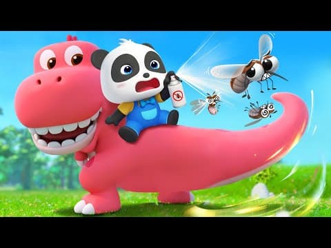 The Mosquito Bit Me | Dinosaur Stories for Kids | Good Habits | Nursery Rhyme & Kids Songs | BabyBus