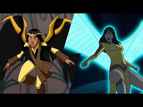 Dawnstar: Powers & Fight Scenes | DCAU