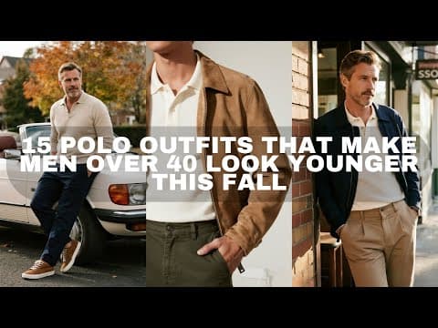 15 Polo Outfits That Make Men Over 40 Look Younger This Fall