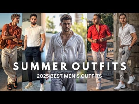 Latest Summer Outfits For Men 2025 | Casual Fashion For Men | Best Spring Outfit Ideas For Men