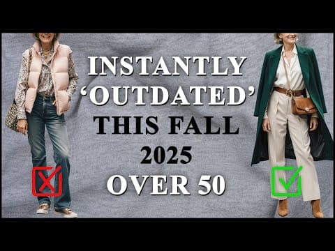 15 Outdated Fashion Pieces to Retire This Fall 2025 for Women Over 50