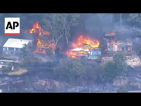At least 12 homes damaged or destroyed in Australia wildfire