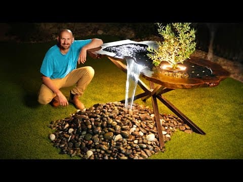 I Made a Real Waterfall Dining Table