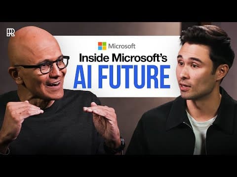 Satya Nadella on AI Agents, Rebuilding the Web, the Future of Work, and more