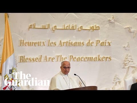 Pope Leo tells Lebanese leaders 'peace is a desire and a vocation'