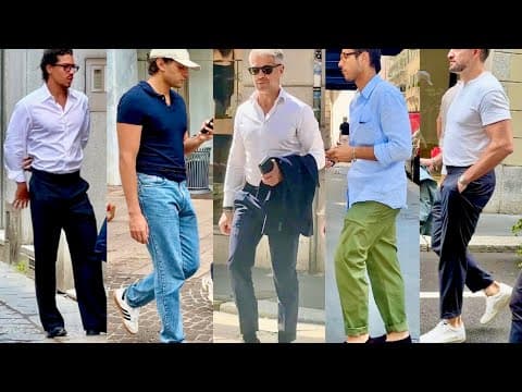 August 2025 🇮🇹 Italian Men’s Street Style & Milan Shopping for Men #teachingmensfashion