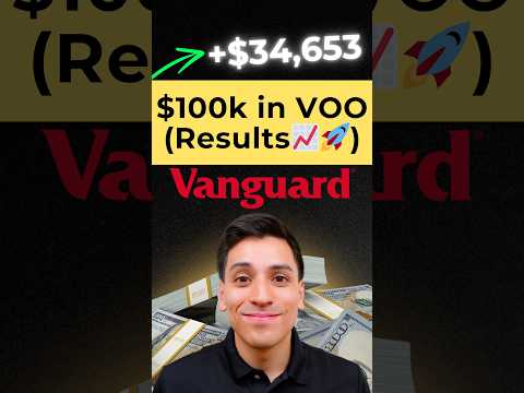 Investing $100,000 in S&P 500 Index Fund ETF VOO Results! #etfinvesting #sp500 #etf #stockmarket