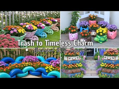 DIY Garden Inspiration ✨ Transform Trash into Gorgeous Borders & Whimsical Yard Decor