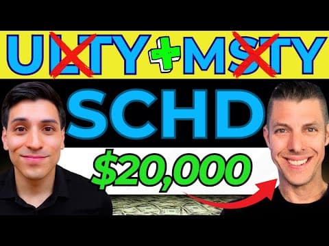 He AVOIDS ULTY & MSTY for SCHD & Earns $20,000 Per Year in Dividends…