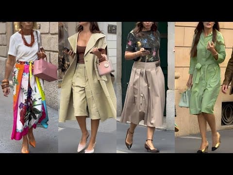 Effortless Street Style Looks 🇮🇹 Ionic Street Fashion Spotted at Milan Fashion Week 2026