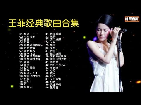 經典華語歌曲|天后王菲40首精選歌曲合集 🎵 時隔多年依然好聽 – 紅了30年仍不過氣的傳奇 | Chinese Golden Music