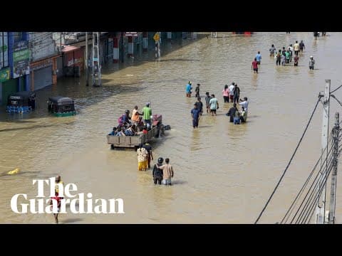 'Everything is underwater': Sri Lanka floods displace families