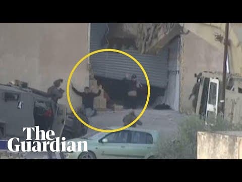 Moment Israeli forces shoot dead surrendered Palestinians
