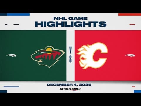 NHL Highlights | Wild vs. Flames - December 4, 2025