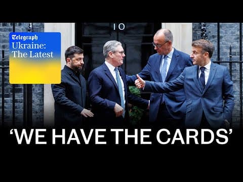 European leaders and Zelensky in London searching for 'new phase' to peace talks