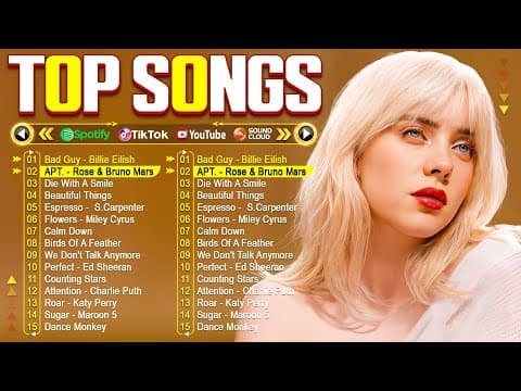 Billie Eilish, The Weeknd, Justin Bieber, Adele, Selena Gomez 🎶 Billboard Top 50 This Week