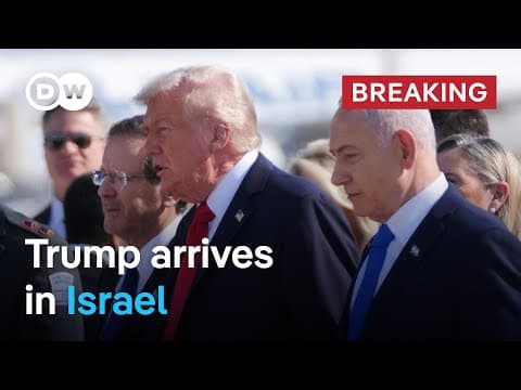 Trump arrives in Israel as Hamas releases remaining hostages | DW News