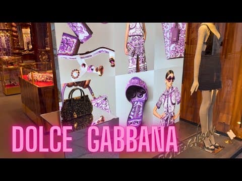 ✨ Milan Luxury Window Displays Dolce Gabbana | September 2025 Fashion Showcases 🇮🇹