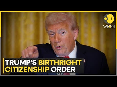 US Top Court To Review Trump's Birthright Citizenship Order | WION News