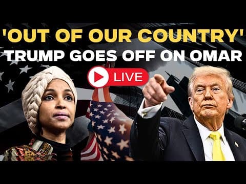 Trump LIVE: 'Throw The Hell Out Of Our Country..' US President Goes Off Script | Ilhan Omar | Somali