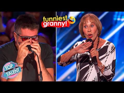 Grandma Said WHAT?! 🤯 She's 83. She Says Dirty Jokes. Funniest Contestant on AGT! 😂