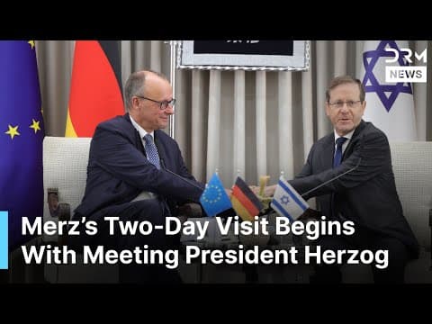 WATCH: Strong Statements From Merz–Herzog Meeting in Israel | DRM News | AC1F