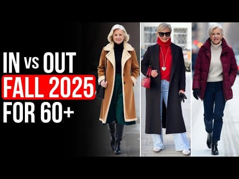 What's IN & OUT for Fall 2025! Trends Women 60 + Can't Ignore!