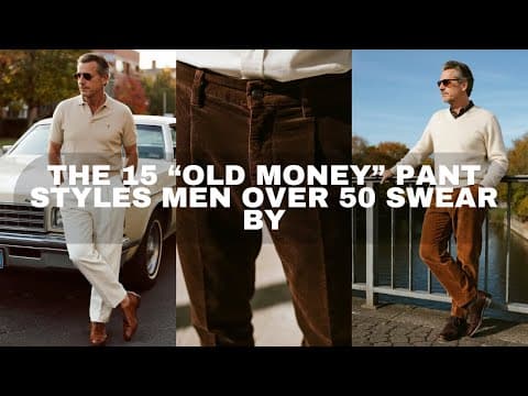 The 15 “Old Money” Pant Styles Men Over 50 Swear By