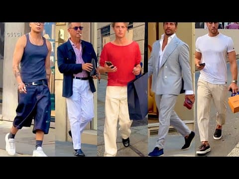 June 2025 🇮🇹Men’s Street Style during the Milan Men’s Fashion Week SS26 | Summer Men’s Fashion