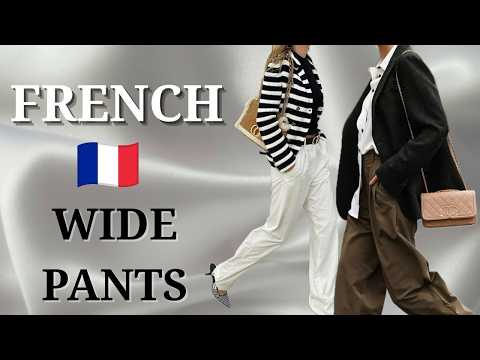 How French Women Wear Wide Pants (Over 40) — 8 Rules You’ll Love