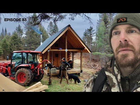 Winter Prep: Tractor Barn, Forest Gym, MICE |EP83| Log Cabin Build on Off-Grid Homestead