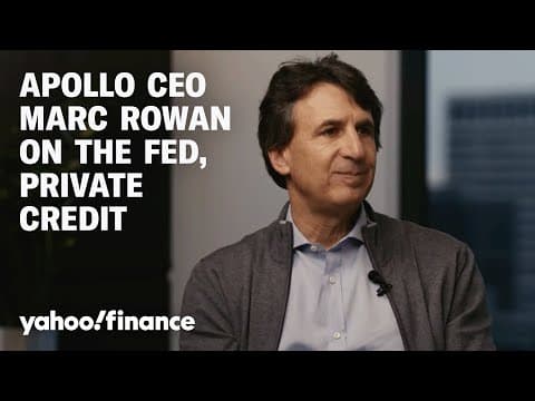 Apollo's Marc Rowan on the Fed, private credit markets, and the data center boom