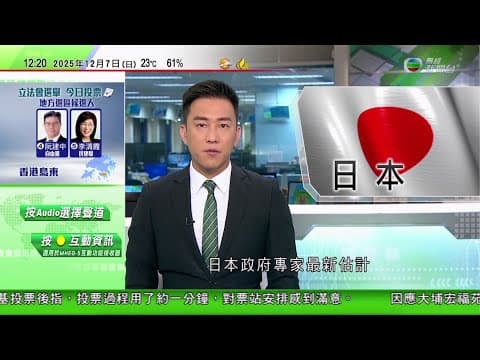 TVB午間新聞|印度夜總會火警至少25死 初步調查指或涉燃氣罐爆炸|日方稱戰機兩次遭中國戰機雷達照射 中方指被多次抵近滋擾促停止抹黑|日本政府專家估計東京若發生7.3級地震 或致近二萬人死亡|TVB