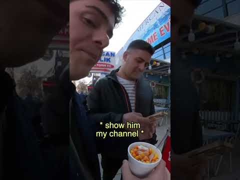 Vendor gives me free food when I speak Turkish