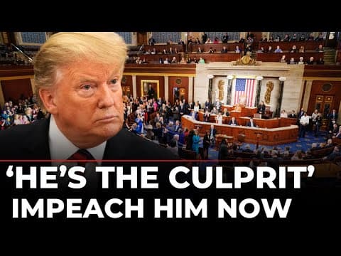 US News LIVE: ‘President is a Disgrace’ Lawmaker Drops New Impeachment Bomb on Trump | Impeach Trump