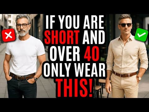 What SHORT Men Over 40 SHOULD Wear to Look Great